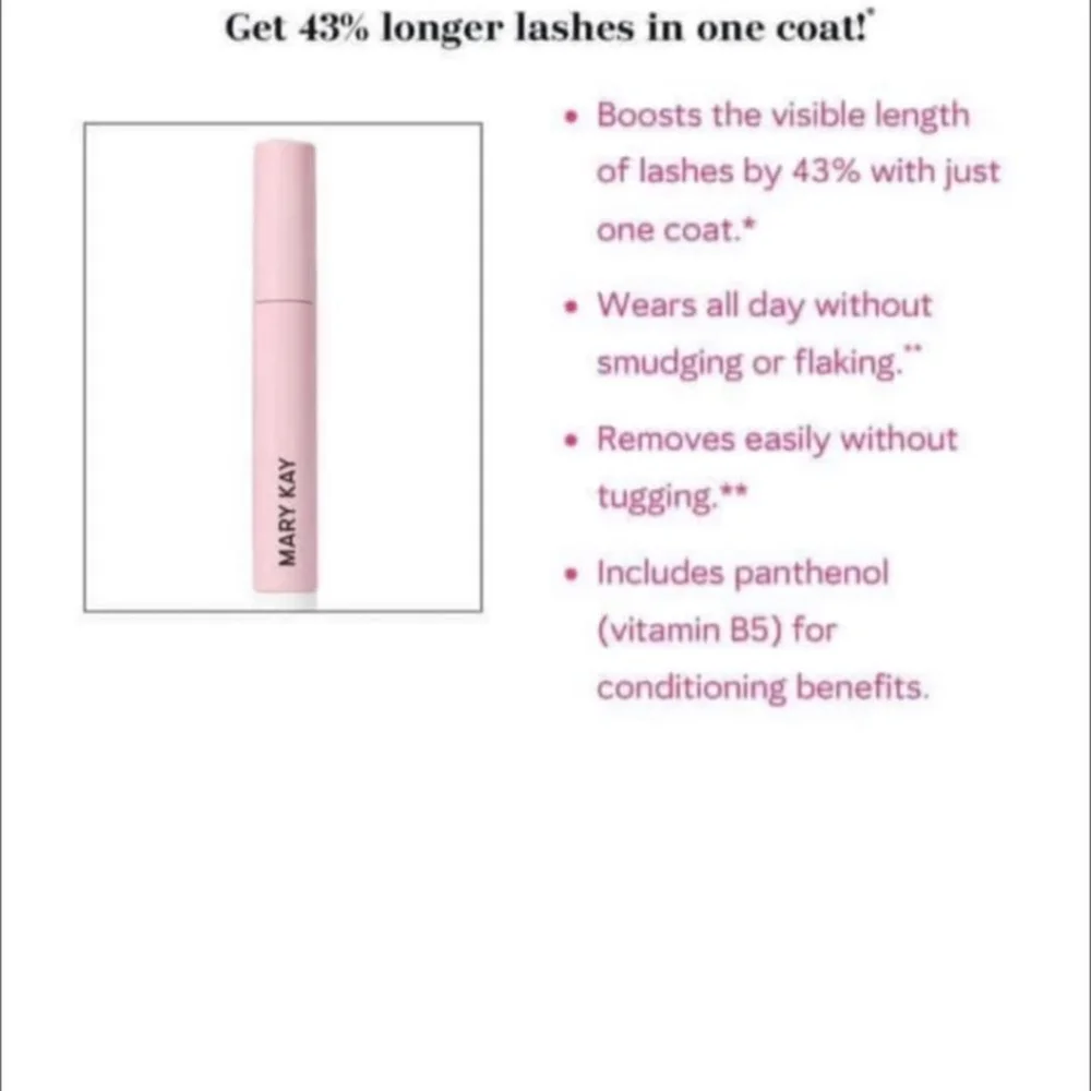 Mary Kay Great Heights Mascara.